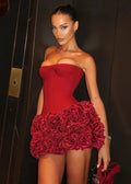 Women's Mini Dress — Corset Bodice Structured Fit Design