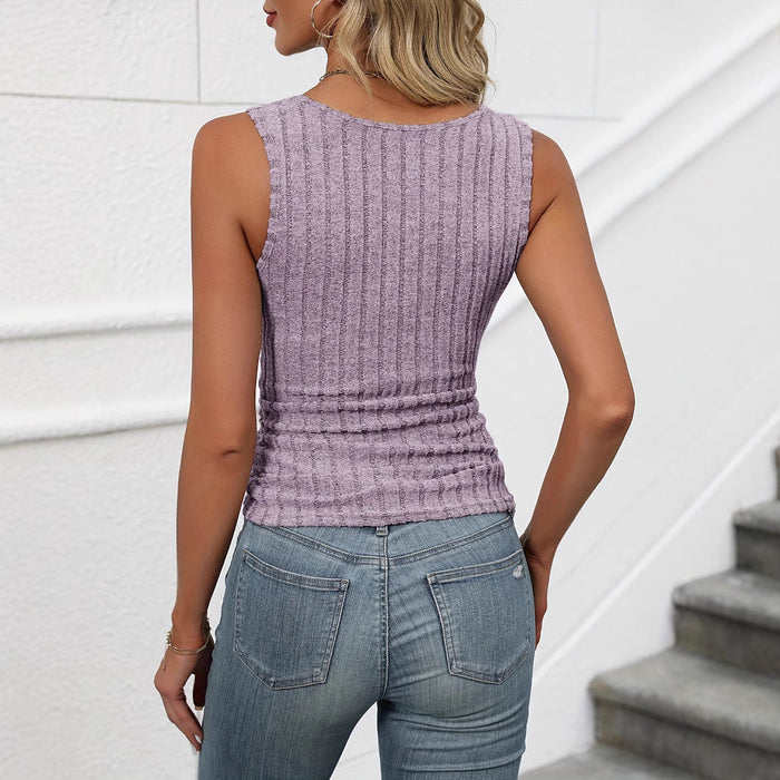 Women's Solid Color Casual Tank Top