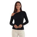 Women's Top — Sleeveless One Shoulder Asymmetric Neckline