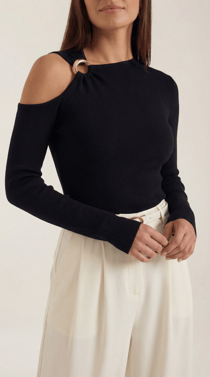 Women's Top — Sleeveless One Shoulder Asymmetric Neckline