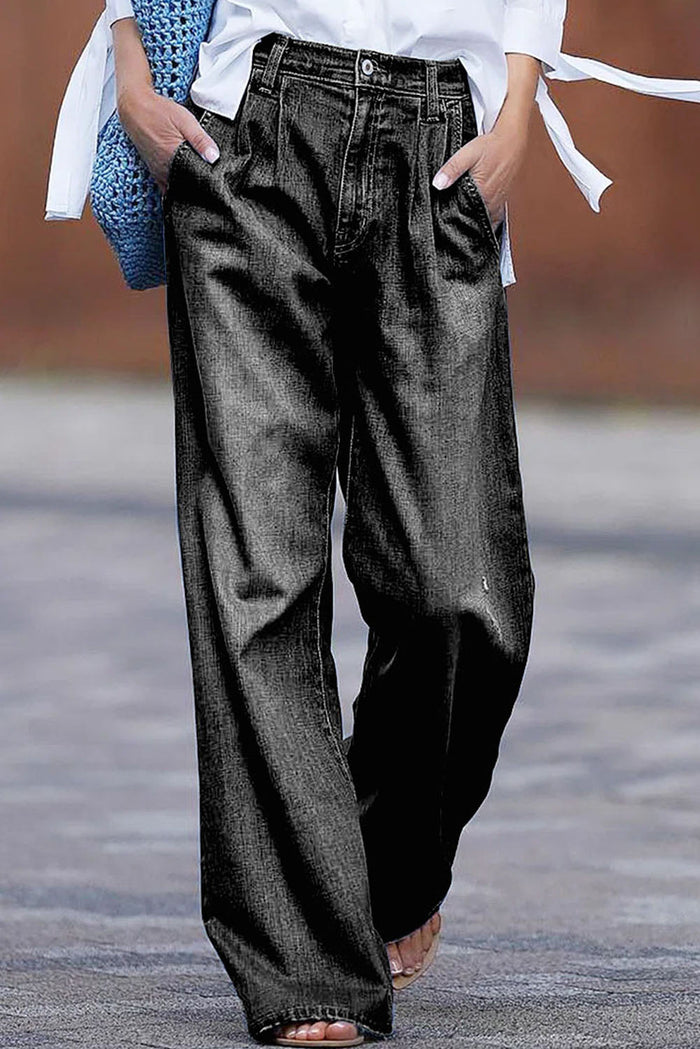 Women's Wide Leg Jeans Loose High Waist Slouchy Jeans