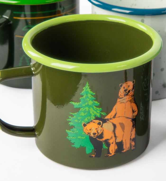Woodsy Enamel Mug - The Great PNW