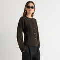 Renée | Wren Exposed-Seam Cardigan in Size Extra Small