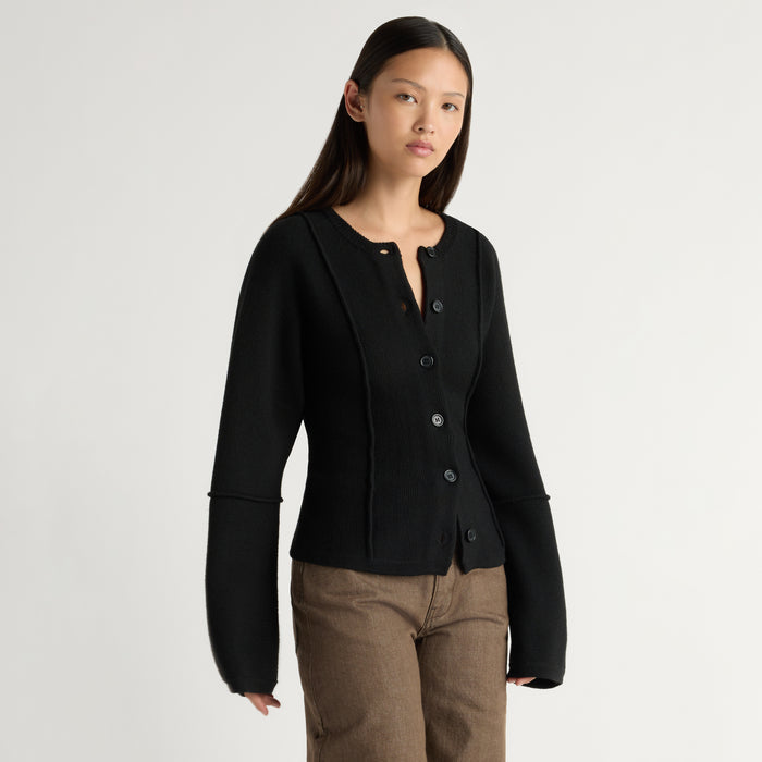 Wren Exposed-Seam Cardigan