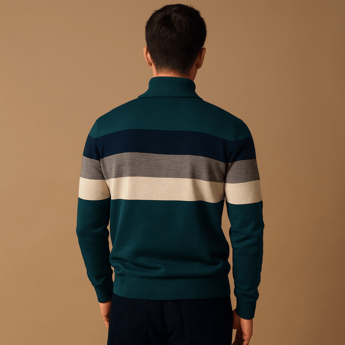 Zip-up Pullover Men Relaxed Casual Fit