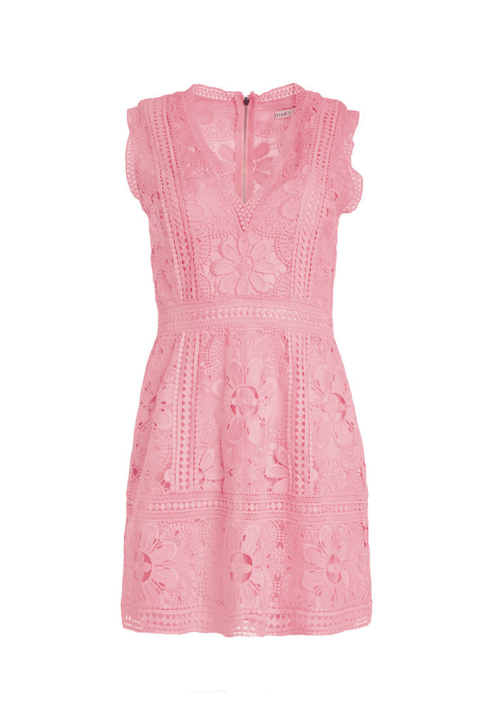 ZULA LACE COMBO V NK PARTY DRS - BLOSSOM